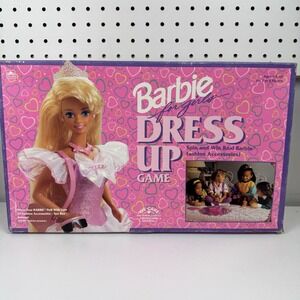1993 Barbie Dress Up Game Mattel Golden Vtg 90s Box Incomplete-‎ Missing 1 Mover